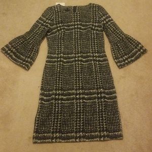 Talbots business casual dress with bell sleeves